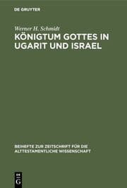 Cover von Königtum Gottes in Ugarit und Israel