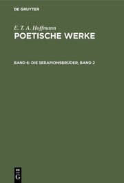 Cover von Die Serapionsbrüder, Band 2