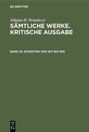 Cover von Schriften von 1817 bis 1818