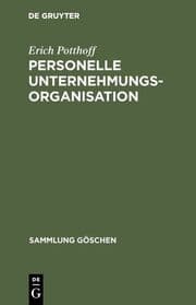 Cover von Personelle Unternehmungsorganisation