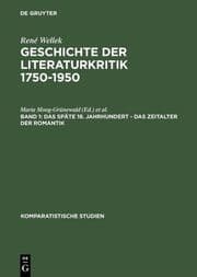 Cover von Das späte 18. Jahrhundert, das Zeitalter der Romantik