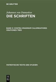 Cover von Contra imaginum calumniatores orationes tres