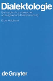 Cover von Dialektologie. 1. Halbband