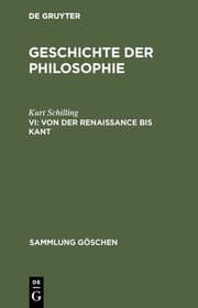 Cover von Von der Renaissance bis Kant