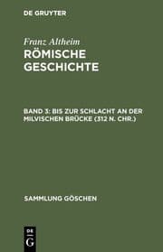 Cover von Bis zur Schlacht an der Milvischen Brücke (312 n.Chr.)