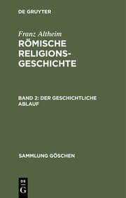 Cover von Der geschichtliche Ablauf