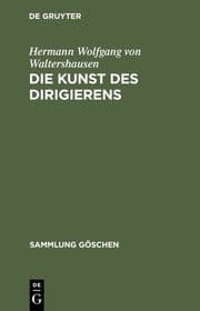 Cover von SG1147 V.WALTERSHAUSEN:KUNSTDES DIRIGIERENS