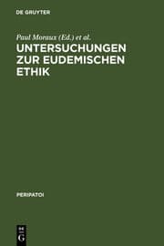 Cover von Untersuchungen zur Eudemischen Ethik