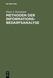 Cover von Methoden der Informationsbedarfsanalyse