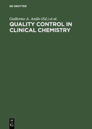 Cover von Quality Control in Clinical Chemistry