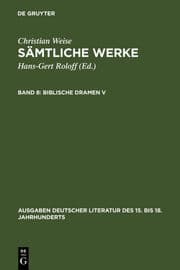 Cover von Biblische Dramen V