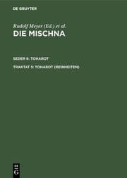 Cover von Toharot (Reinheiten)