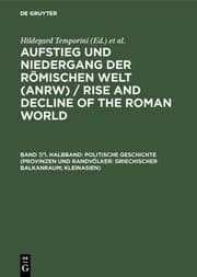 Cover von Politische Geschichte (Provinzen und Randvölker: Griechischer Balkanraum; Kleinasien)