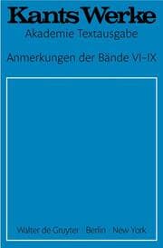 Cover von Anmerkungen der Bände VI-IX