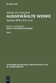 Cover von Gesammelte Reden. 1. Teil