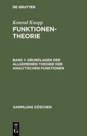 Cover von Funktionentheorie I