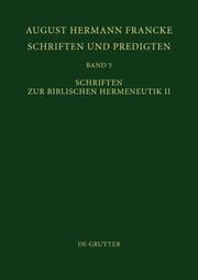 Cover von Schriften zur Biblischen Hermeneutik II