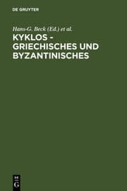 Cover von Kyklos - Griechisches und Byzantinisches