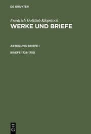 Cover von Werke und Briefe 1738-1750