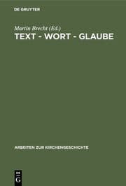 Cover von Text - Wort - Glaube