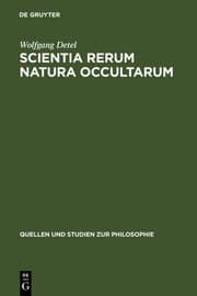 Cover von Scientia rerum natura occultarum