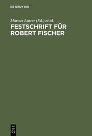 Cover von Festschrift für Robert Fischer