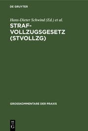 Cover von Strafvollzugsgesetz