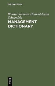 Cover von Management Dictionary