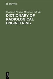 Cover von Dictionary of radiological engineering