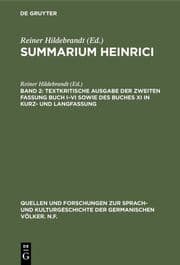 Cover von Textkritische Ausgabe der zweiten Fassung Buch I-VI sowie des Buches XI in Kurz- und Langfassung