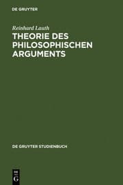 Cover von Theorie des philosophischen Arguments