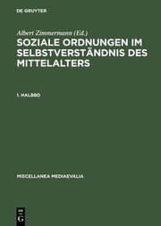 Cover von Soziale Ordnungen im Selbstverständnis des Mittelalters. 1. Halbbd