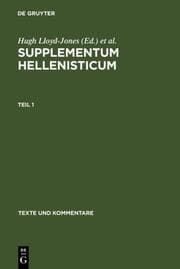 Cover von Supplementum Hellenisticum