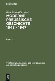 Cover von Moderne Preussische Geschichte 1648 - 1947