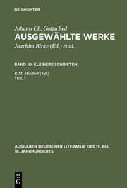 Cover von Kleinere Schriften. Erster Teil
