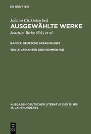 Cover von Deutsche Sprachkunst. Varianten und Kommentar