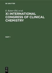Cover von XI International Congress of Clinical Chemistry
