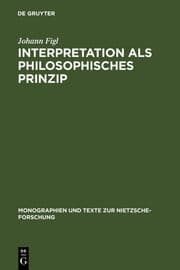 Cover von Interpretation als philosophisches Prinzip