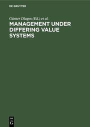 Cover von Management Under Differing Value Systems