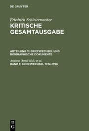 Cover von Briefwechsel 1774-1796