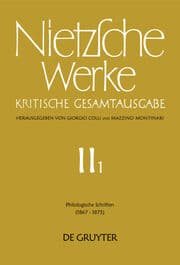 Cover von Philologische Schriften (1867 - 1873)