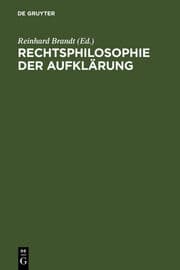 Cover von Rechtsphilosophie der Aufklärung
