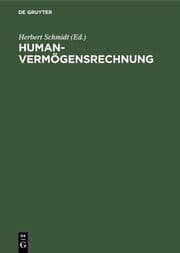 Cover von Humanvermögensrechnung