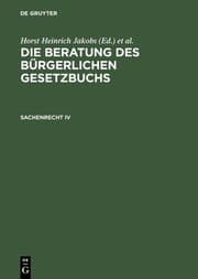 Cover von Sachenrecht IV