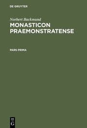 Cover von Monasticon Praemonstratense