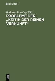 Cover von Probleme der 'Kritik der reinen Vernunft'