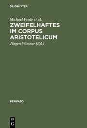 Cover von Zweifelhaftes im Corpus Aristotelicum
