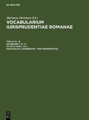 Cover von numeratio - per (Praepositio)