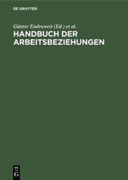 Cover von Handbuch der Arbeitsbeziehungen