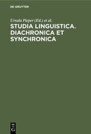 Cover von Studia Linguistica.Diachronica et Synchronica